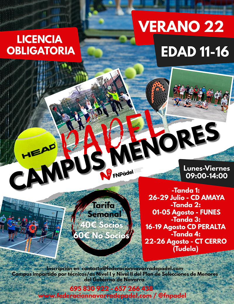 Campus de la Federaci&oacute;n Navarra de P&aacute;del